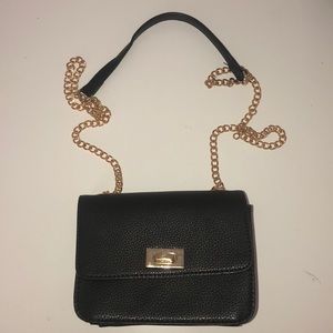 Black over the shoulder bag